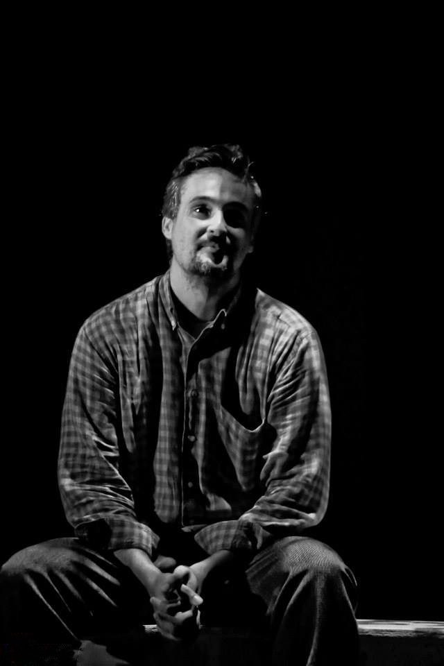 Ator Veríssimo Vasconcellos na montagem da peça "A Gaivota"